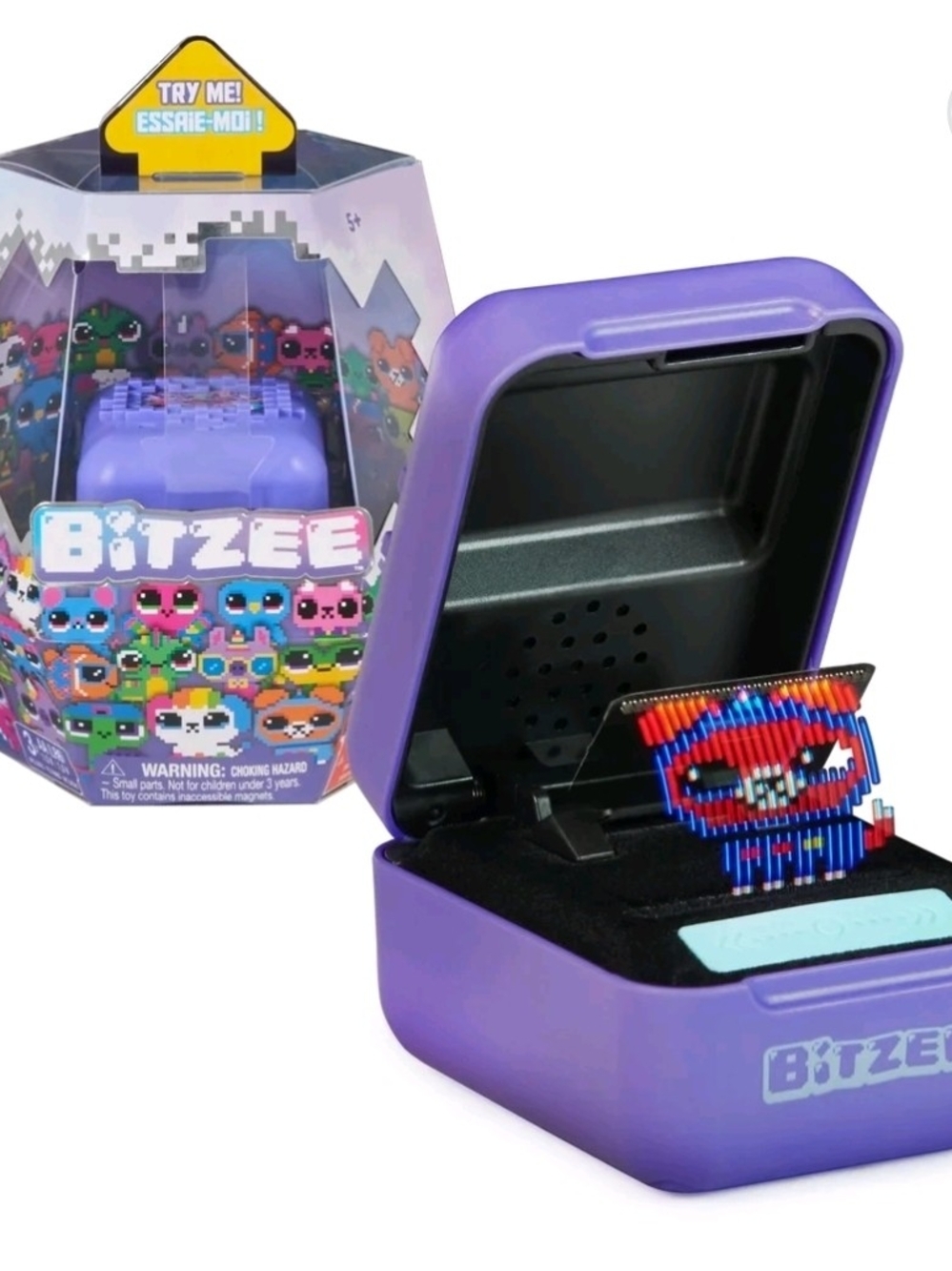 Purple Surprise Play Case with Collectible Pixel Toy